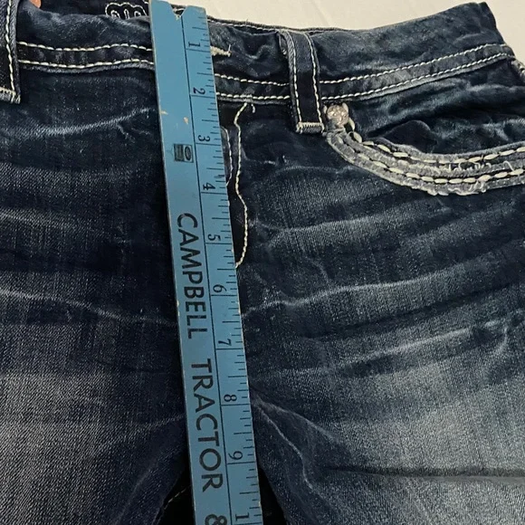 Miss me signature pocket bling raw hem cutoff shorts 33 - Picture 7 of 7